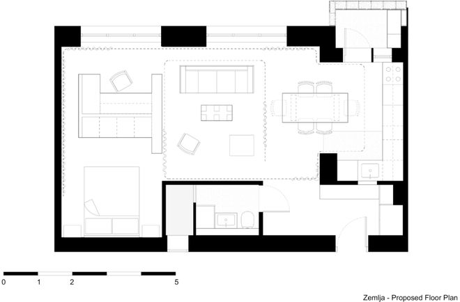 隔墙秒变灵活实用大空间m6米乐全屋用帘子做(图1)